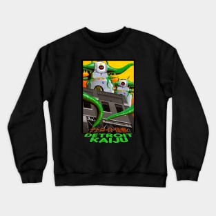 Those DAM Farodolites! - Giant Robo-Monsters - Pete Coe's Detroit Kaiju Series Crewneck Sweatshirt